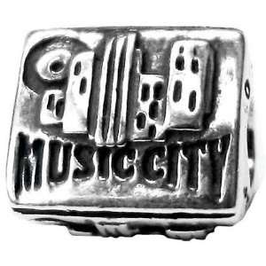 Authentic Zable Music City Nashville 925 Sterling Silver Bead Charm BZ 