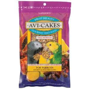  Lafebers Fruit Delight Avi Cakes for Parrots 8oz Bag Pet 