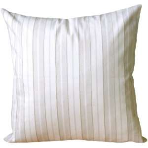  Pillow Decor   Cream and Neutral Stripes Square Accent 