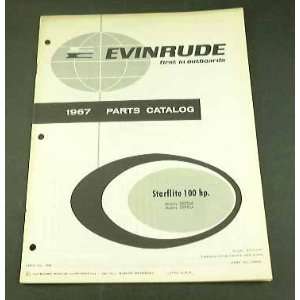  1967 67 EVINRUDE 100 STARFLITE Boat Motor PARTS Catalog 