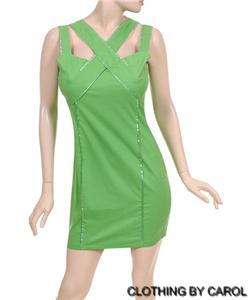 NEW Misses SEXY Green Mini Dress Size M 6/8 NWOT  