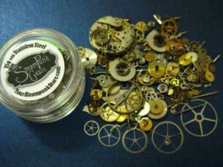   of vintage WATCH parts w/ Stainless STEEL  Steampunk Gears  200+ lot