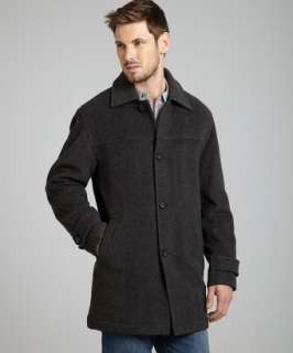 Marc New York charcoal wool blend Jake button front coat   