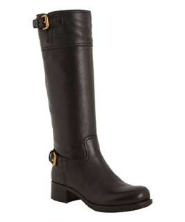   leather buckle riding boots  