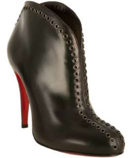 Christian Louboutin black leather Catch Me 100 eyelet booties 
