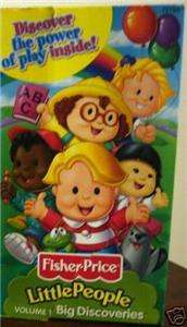 Fisher Price Little People Big Discoveries VHS Children  