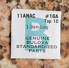   Bulova Sea King watch 11ANAC winding stem NOS Tap size 10 part #16A