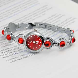   Charming Style Beads with Stainless Steel Girls Wrist Watch  