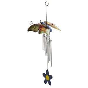   50806036 Flying Butterfly Painted Wind Chime Patio, Lawn & Garden