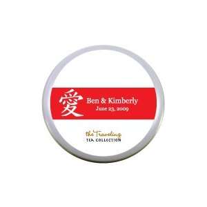  Love Banner Personalized Tea Disc Favors Health 