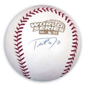 Trot Nixon Autographed 2004 World Series Baseball  Sports 