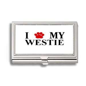  West Highland Westie Terrier Paw Love My Dog Business Card 