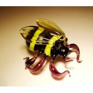 Blown Glass Art Animal Insect Figurine BUMBLE BEE