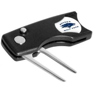 Nevada Wolf Pack Spring Action Divot Tool with Golf Ball Marker (Set 