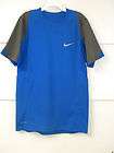 Nike Boys Sz S Training Shirt Dri Fit NEW Blue