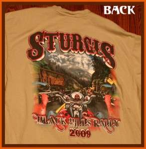 Sturgis 2009 Biker Rally Motorcycle T Shirt L  