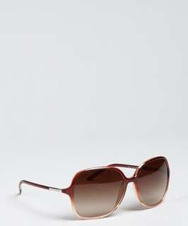 Prada brown ombre acrylic oversize round sunglasses