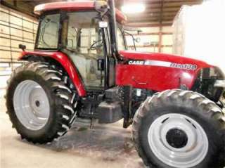 2003 Case IH MXM130 Tractor with Bucket and Hay Fork  