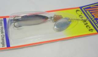 Mepps 1/6 oz Comet Minnow Silver Spinner Fishing Lure  