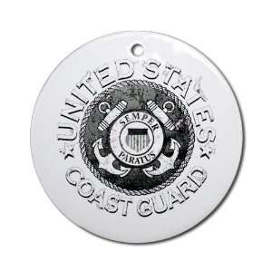   (Round) United States Coast Guard Semper Paratus 