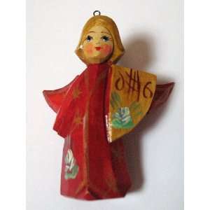    Wooden Ornament for Christmas Tree Angel 