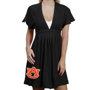  NCAA Auburn Tigers Ladies Black Burner V neck Dress 