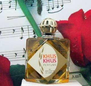 Khus Khus Perfume 1.7 Oz. By Benjamins Of Jamaica.Unbox  
