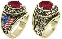 United States Army Military Ring Quality 14K Gold Plated Most Sizes 