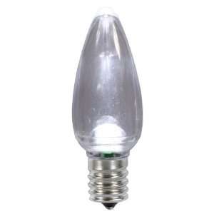  C9 Transparent LED Pure Wht Bulb45W