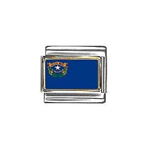  Nevada State Flag Italian Charm Bracelet Link Jewelry