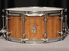 Brady 14 x 6.5 Kosaka Block (Stave) Snare Drum   Natural Satin