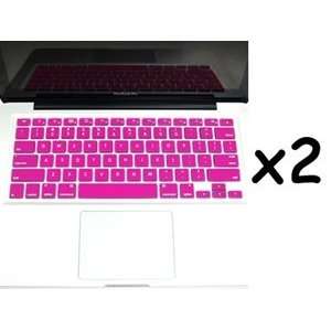 com Bluecell 2 Pcs Hot Pink Keyboard Cover for Apple Macbook/Macbook 