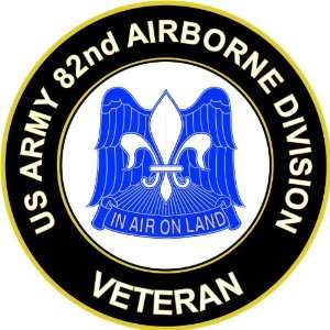  US Army Veteran 82nd Airborne Unit Crest Sticker Decal 5.5 