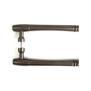  Nouveau Bamboo Back to Back Door Pull   Rust