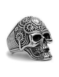 The Ultimate Stainless Steel Casted Skull Biker Ring Size 10