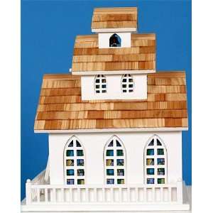  Church Schoolhouse With Bell Decorative Bird House 