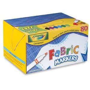  Crayola Fabric Markers   Fabric Markers, Set of 80 Arts 