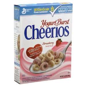 General Mills Cheerios Strawberry Yogurt Burst Cereal, 12.2 oz (Pack 