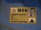 James Bond MI6 ID Card 007 secret agent Prop