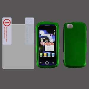  LG Sentio GS505 Green Rubberrized HARD Protector Case With 