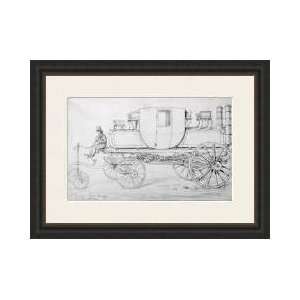  Gurneys Steam Carriage 1827 Framed Giclee Print
