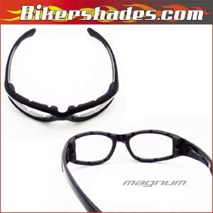 foam cushioned padded motorcycle clear night safety goggle sunglasses 