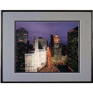  Michigan Avenue with Holiday Lights Print