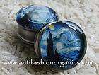 Van Gogh STARRY NIGHT nights Picture Plugs gauges stretchers NEW 