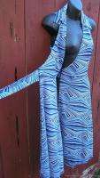   Designer BEBE Sleeveless Wrap Dress Electric Blue Color sz XS  