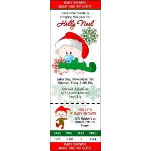  Christmas Baby Boy Ticket Invitation Health & Personal 