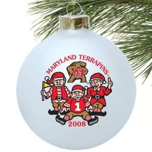 Maryland Terrapins White 2008 Collectors Series Ornament  