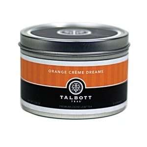 Orange Creme Dreams Talbott Tea 2.3 Oz Tin  Grocery 