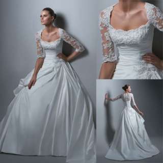2012 New white/ivory Bride wedding dress custom Prom Gown size Custom 