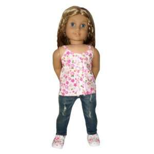   Distressed Jeans. Doll Clothes Fit American Girl Doll. Toys & Games